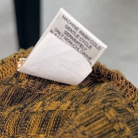 LOGO Lori Goldstein Marled Yellow Waterfall Ribbed Knit Sleeveless Vest Sz 2x - Picture 8 of 10